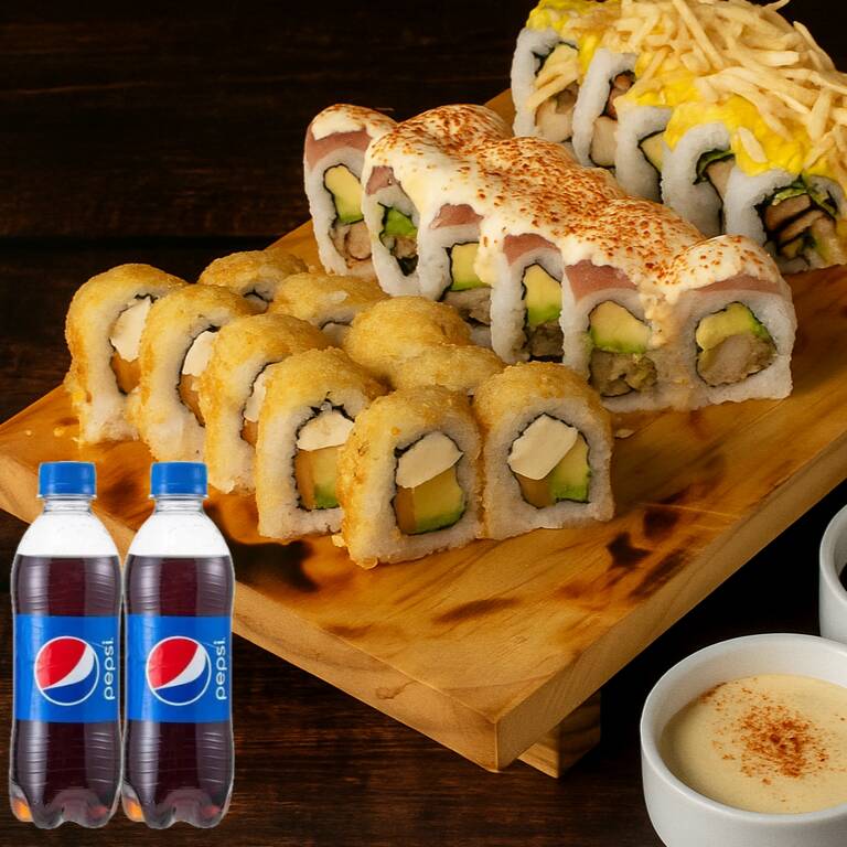 36 MAKIS + 2 PEPSI (3 SABORES)