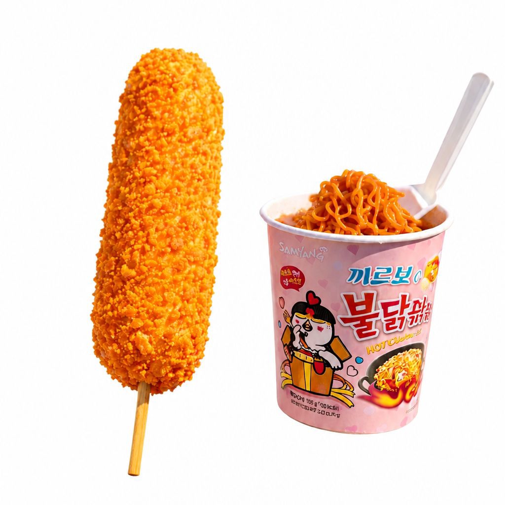 BANDERILLA DORITOS + RAMEN CARBONARA
