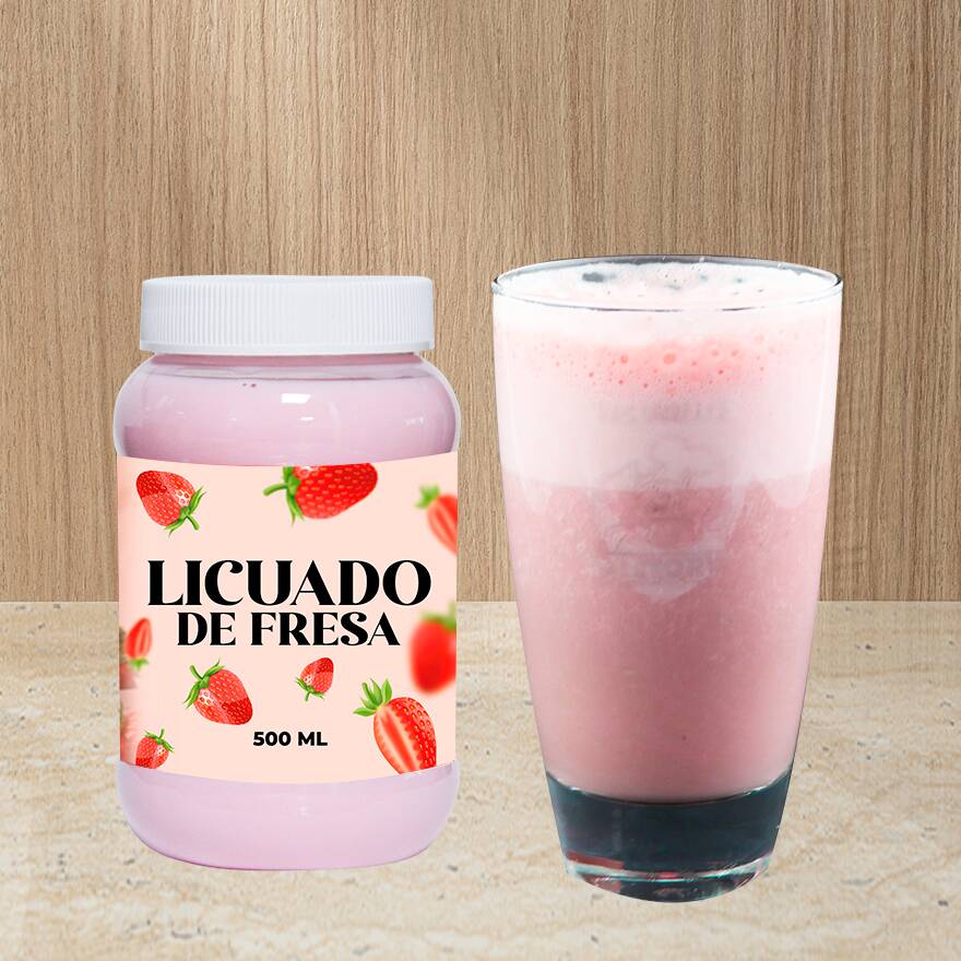 Licuado De Fresa 500 ml