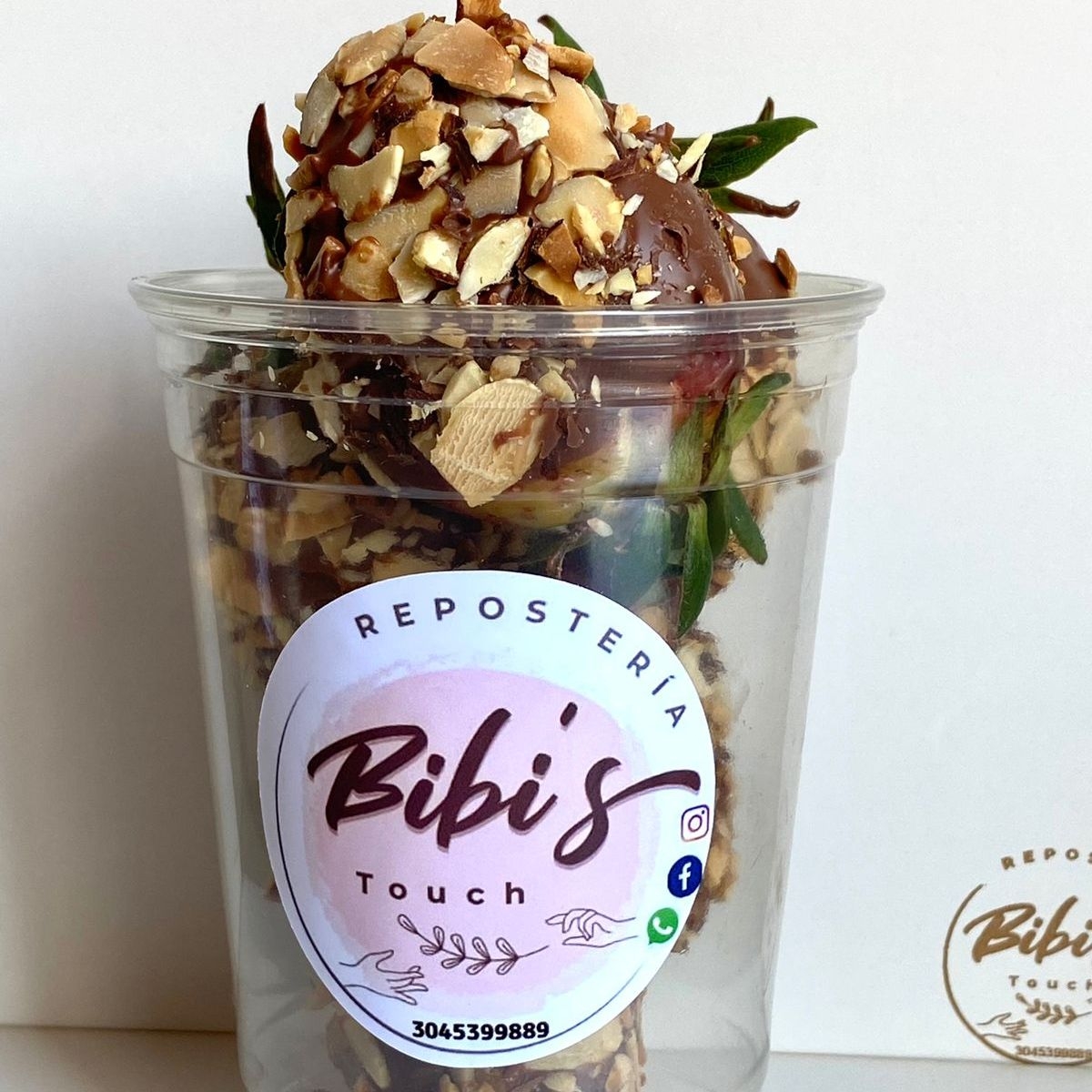 Fresas con Almendras 12 oz