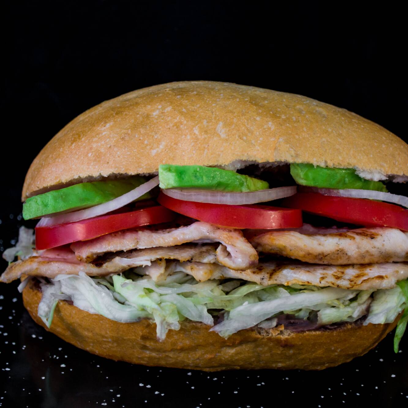 Torta de Pechuga de Pollo Asada