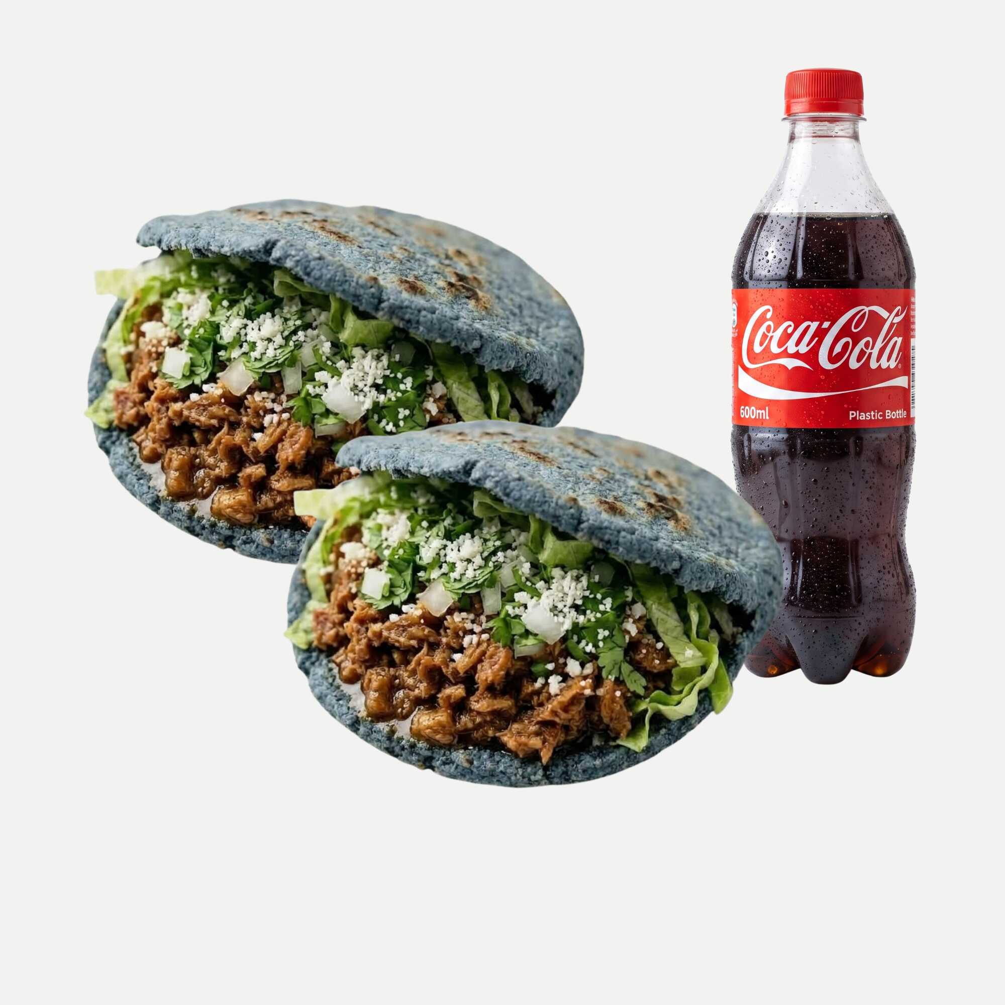 Dos Gorditas de Chicharron Mas Refresco