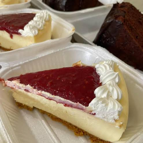 Rebanada Cheesecake de Frambuesa de Costco