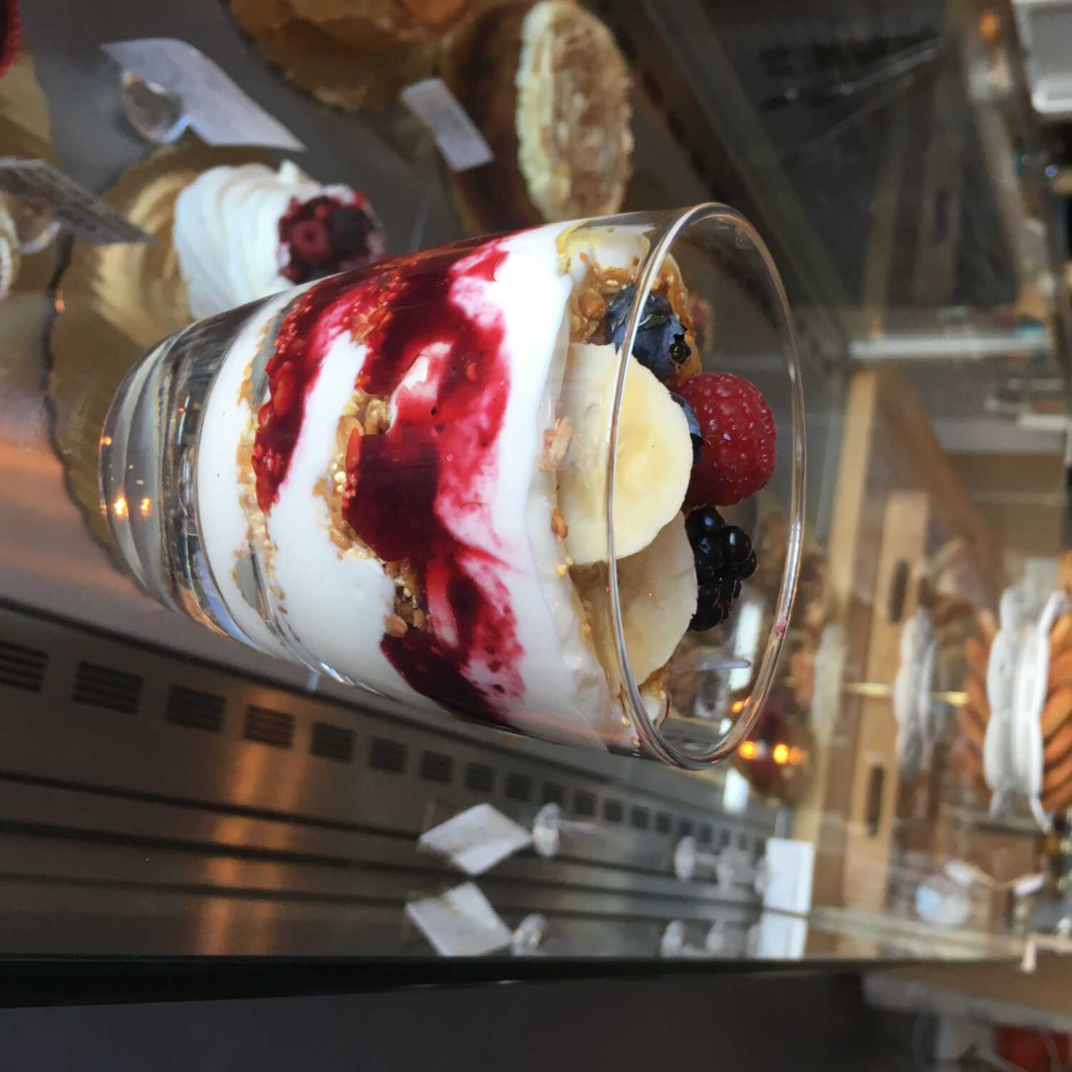 Parfait de yogurt frutas