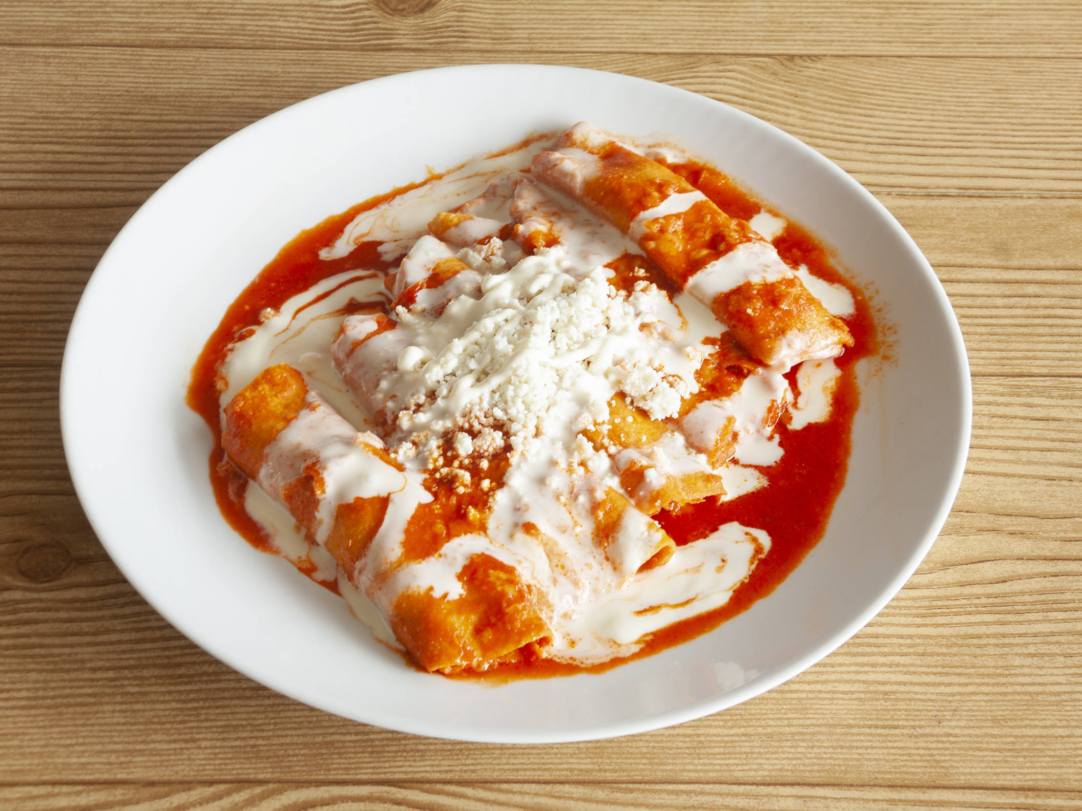 Enchiladas con Pollo (5 Piezas)