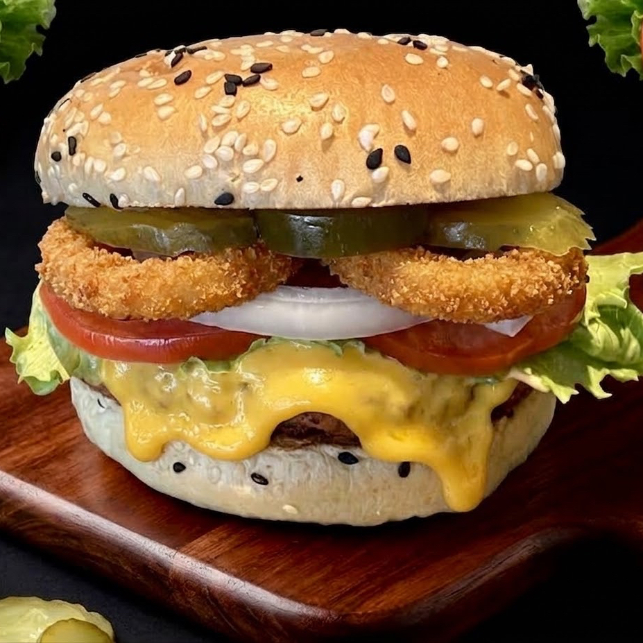 Hamburguesas - con Aro de Cebolla