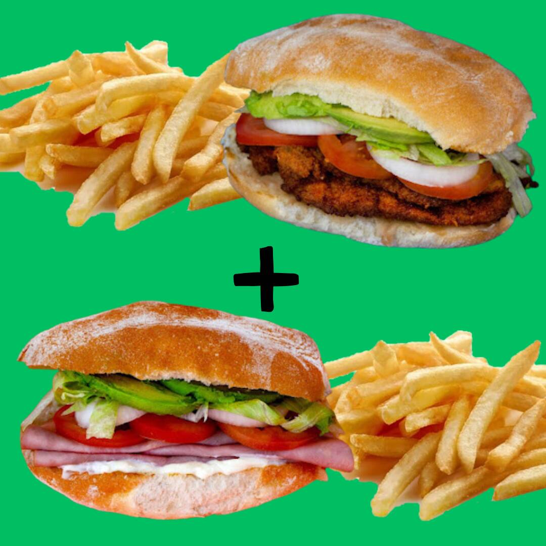 Para compartir- Milanesa y Jamon