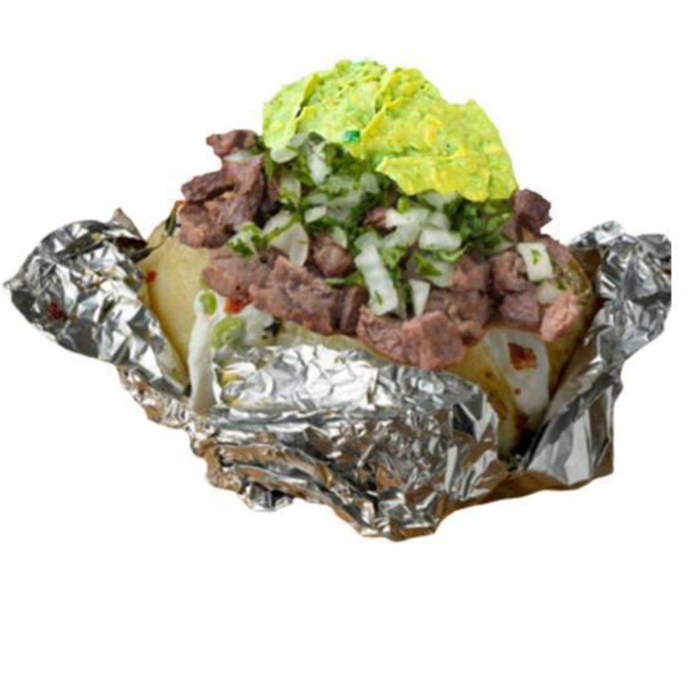 Papa Asada Rellena de Arrachera