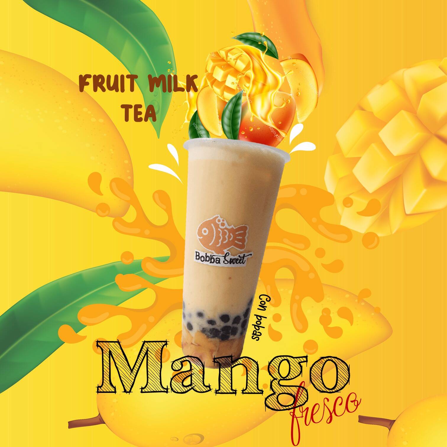 Fruit Milk Tea Mango