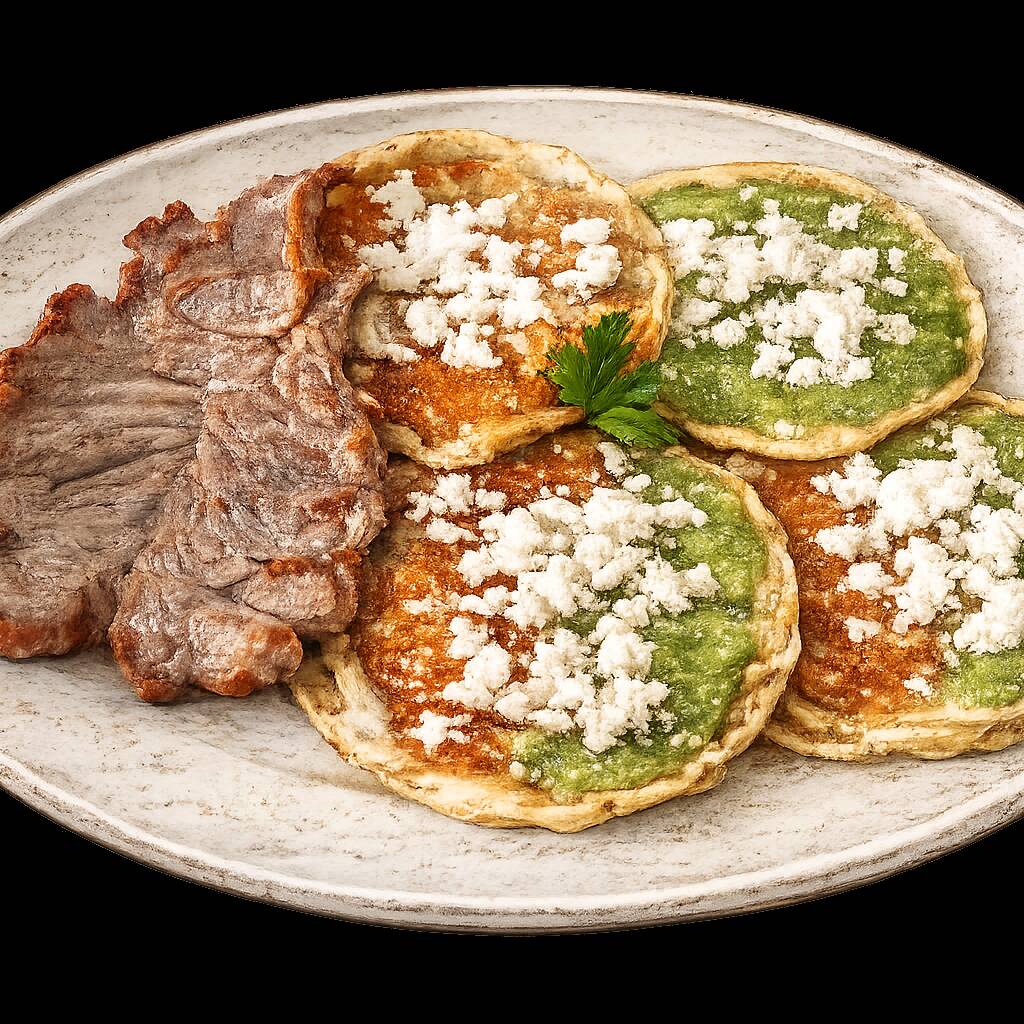 Memelas con Cecina