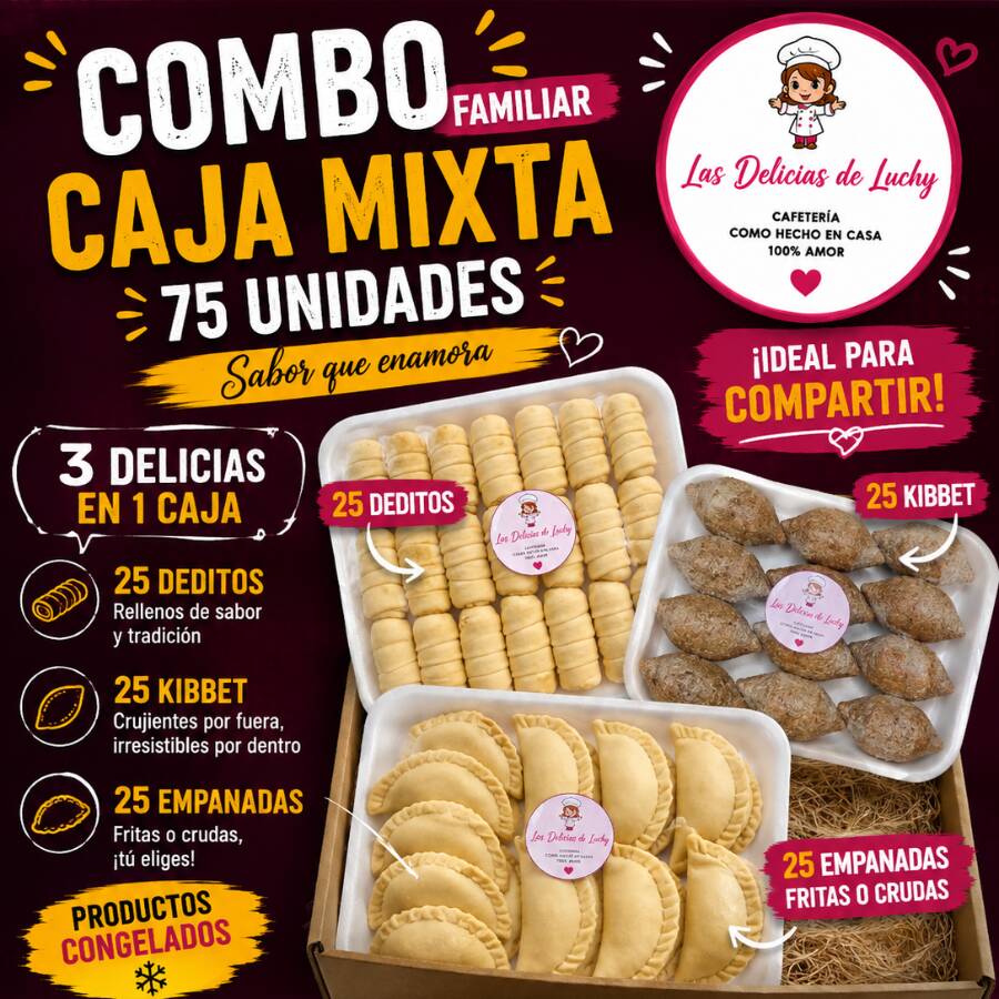 Caja Mixta de 75 Unidades Fritas