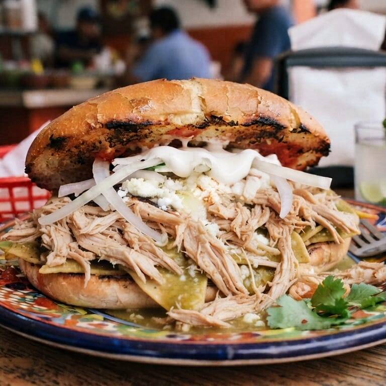 Torta de Chilaquiles con Pollo