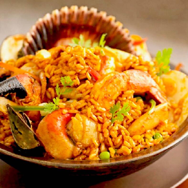 Arroz con MariscosJR+Leche de TigreJR+TiraditoJR