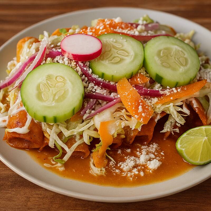 Orden de Enchiladas de Pollo (4 Pzas)