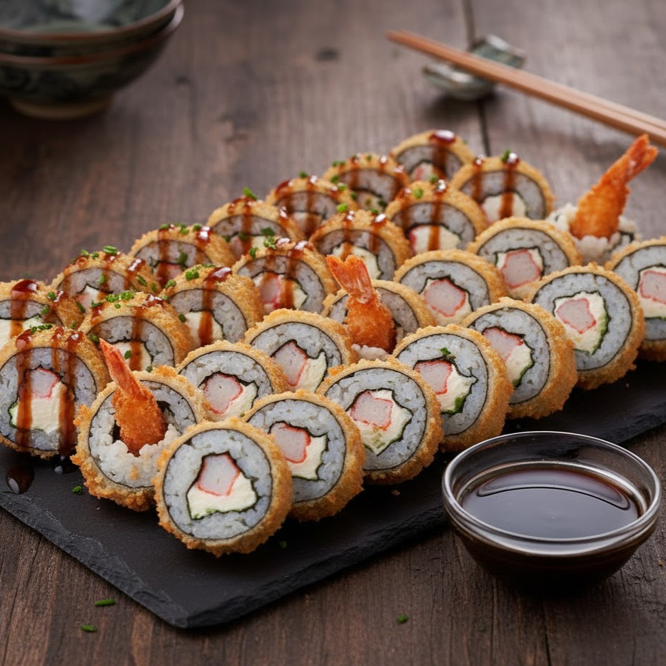 10 Cariocas de Salmão, 10 Cariocas de Camarão Empanado, 10 Cariocas de Kani