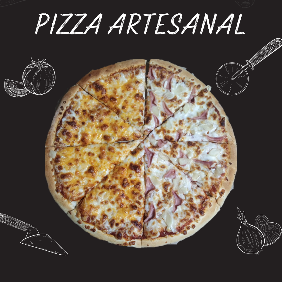 Pizza Grande 3 Quesos / Hawaiana