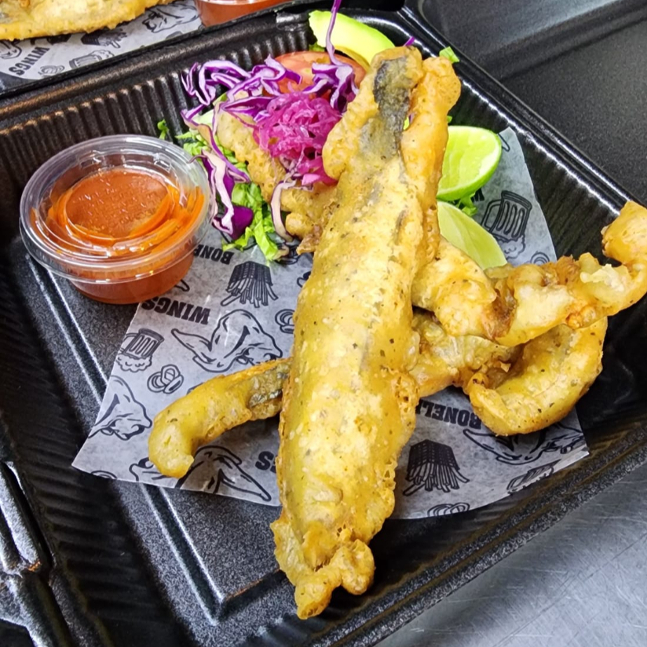 Orden de Filete de Pescado en Tempura (3 piezas)