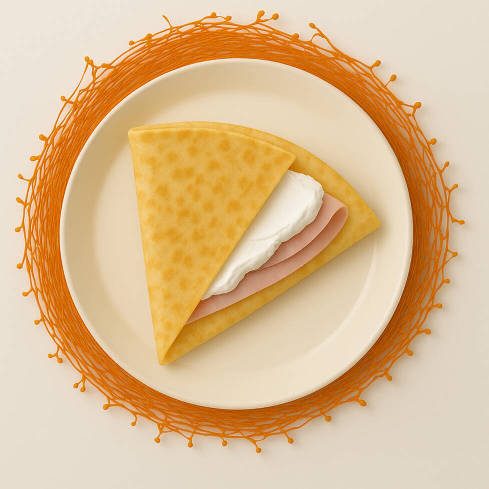 CREPA JAMON QUESO PHILADELPHIA