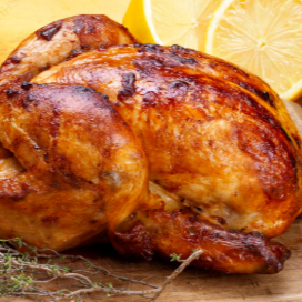 Pollo asado entero