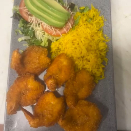 Camarones empanizados