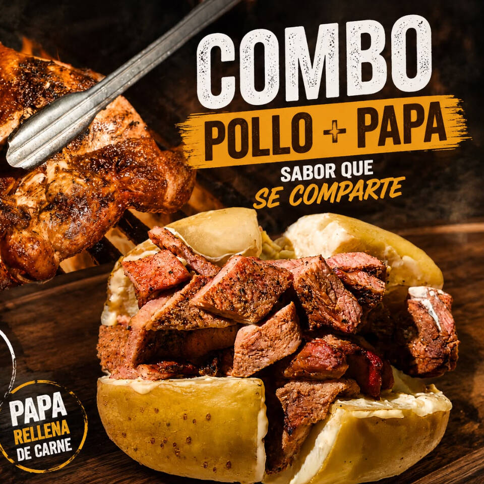 COMBO PAPA Y POLLO
