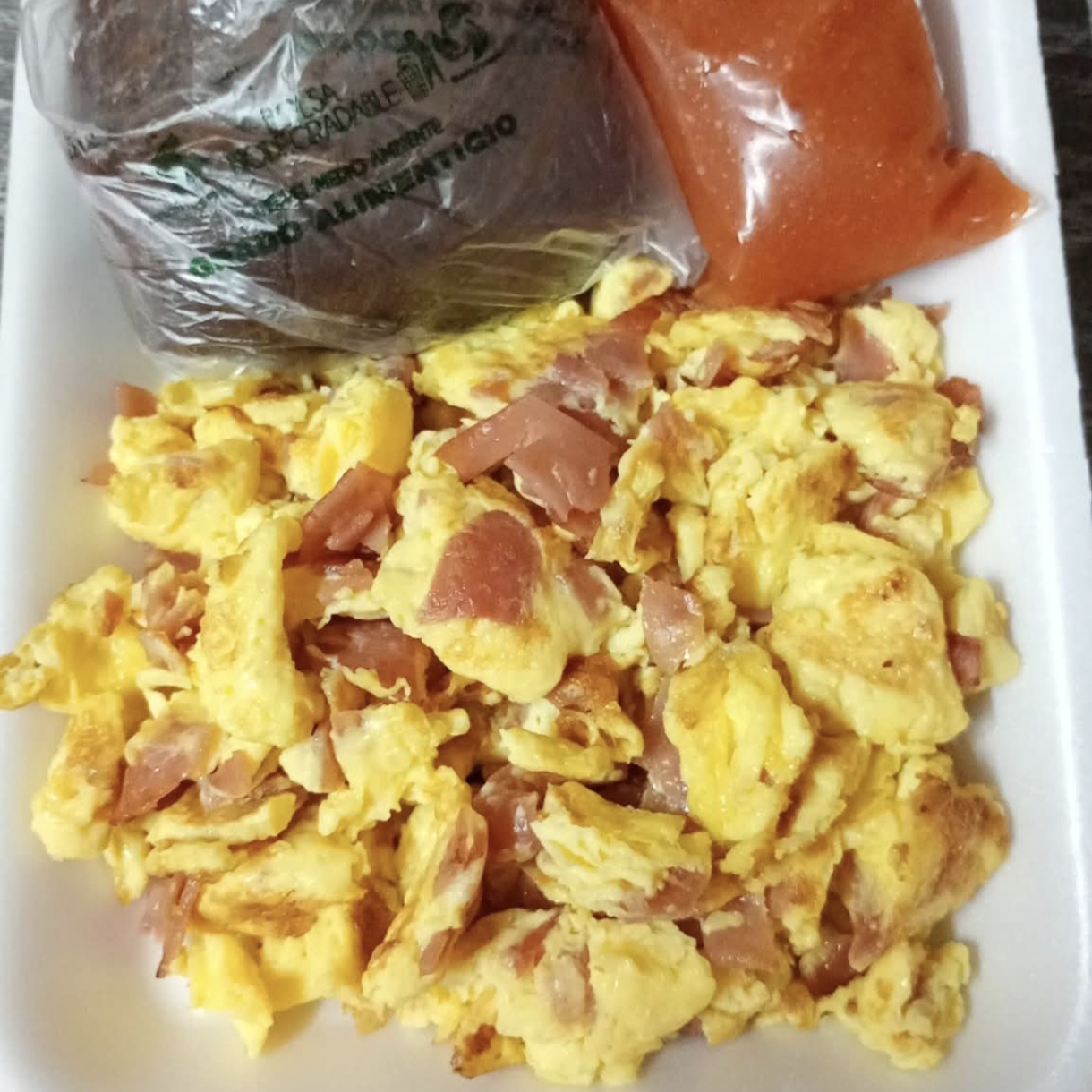 Huevos Revueltos Con Jamón
