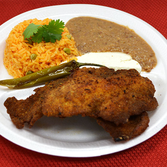 Platillo de Milanesa empanizada