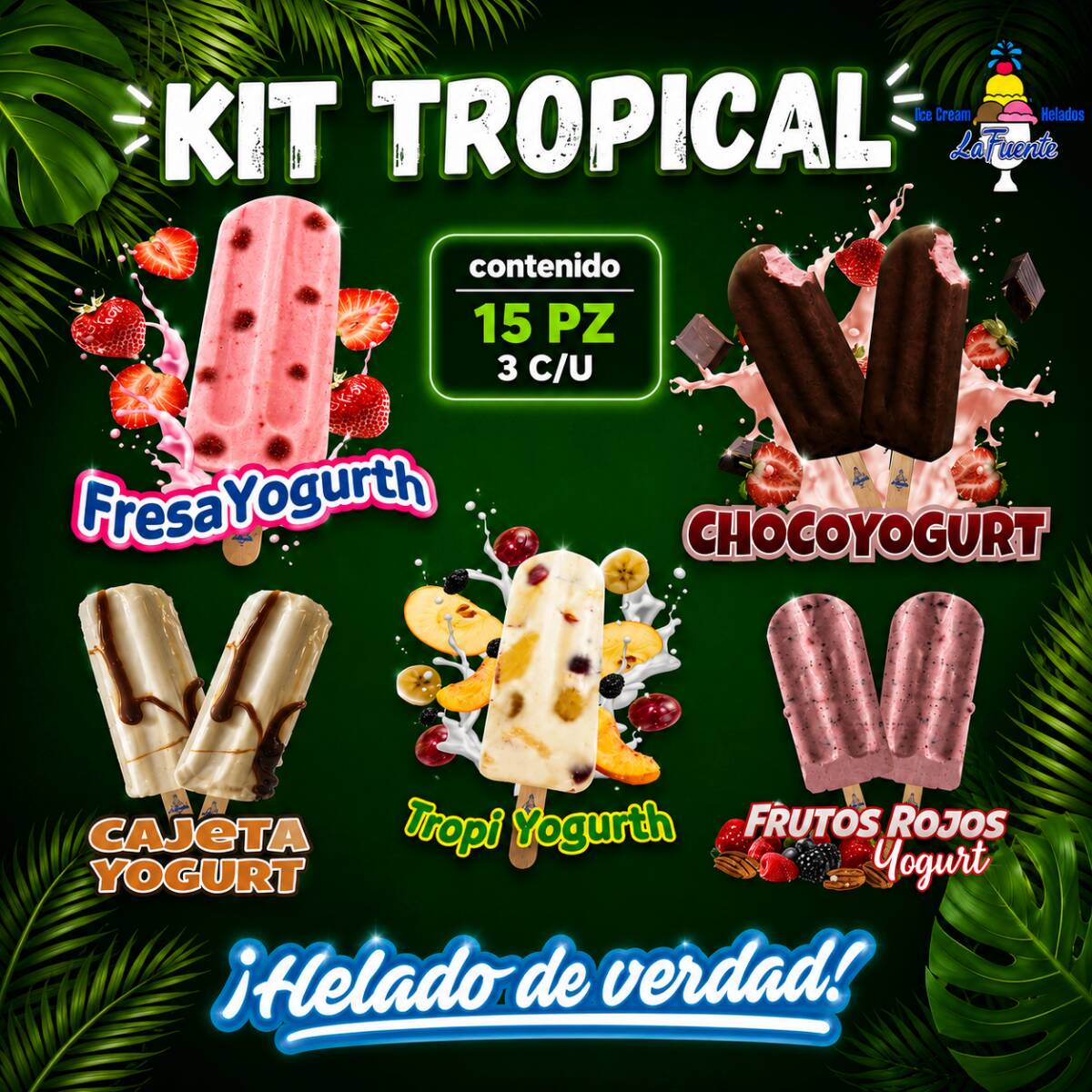 KIT TROPICAL 15 PIEZAS