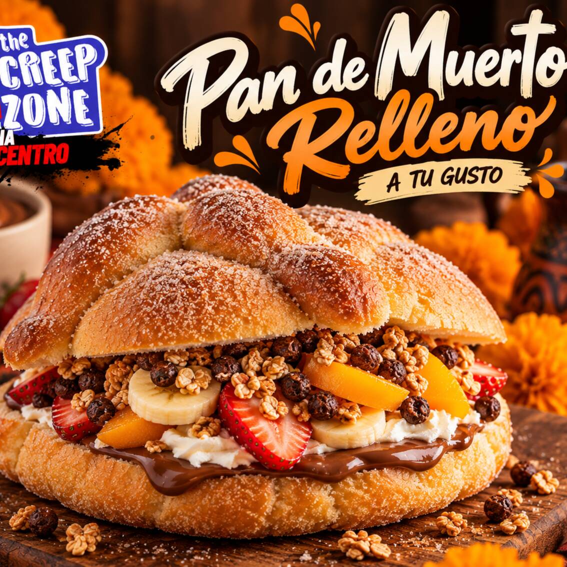 Pan de Muerto Relleno a Tu Gusto