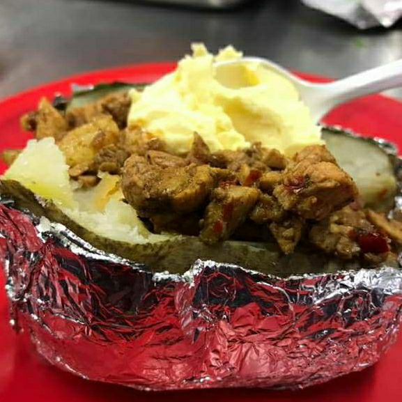 Papa asada con Res