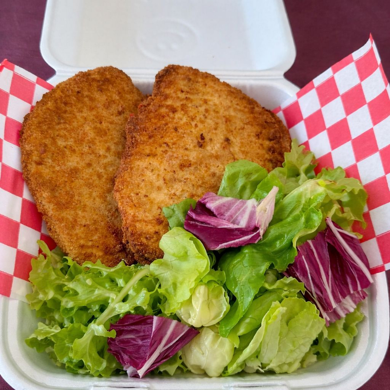 COMBO 2 MILANESA DE POLLO CON ENSALADA