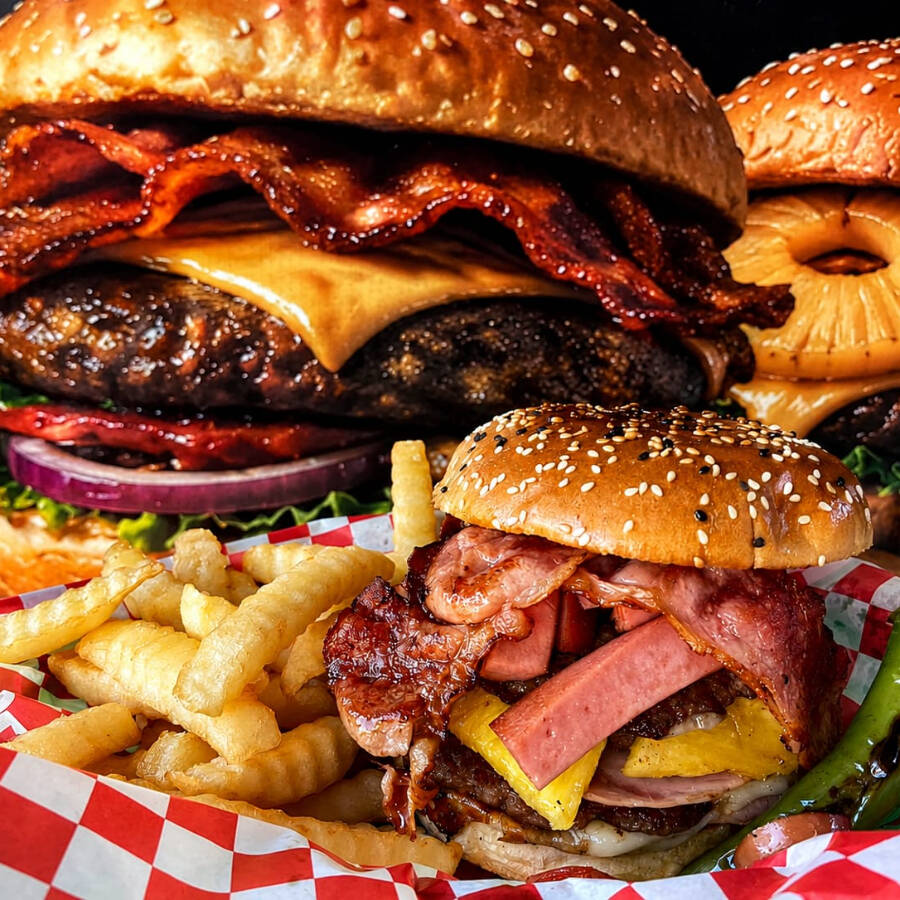 CAHU BURGER + PAPAS + REFRESCO