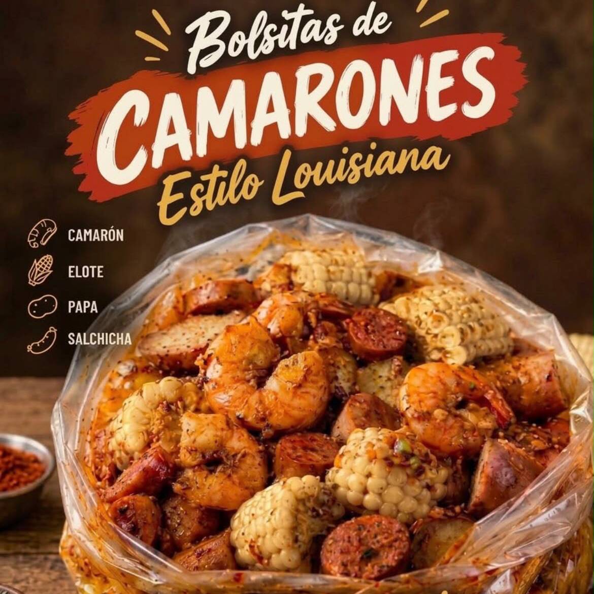 Bolsa de Camarones Estilo Louisiana