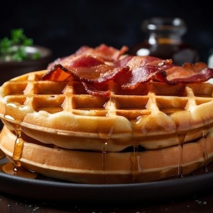 Waffle Bacon