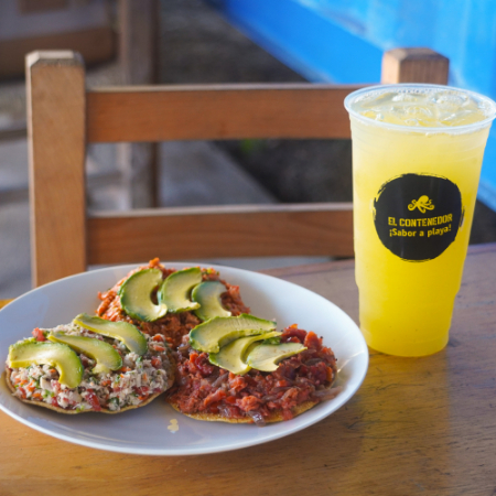 Combo 3 Tostadas Tradicionales + 1 Agua Fresca