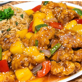 Pollo con Piña Dulce