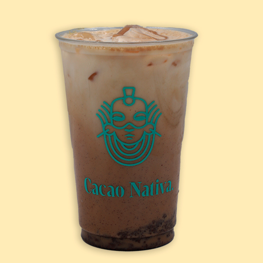 Frío Cacao con avena agua 14oz