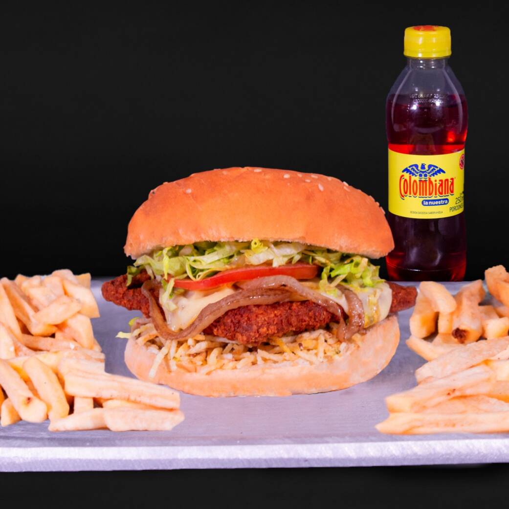 Hamburguesa Sencilla + Francesa + Gaseosa