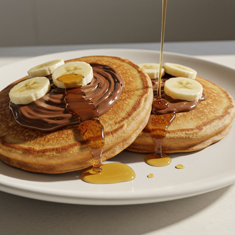 Hot Cakes de Nutella y Plátano