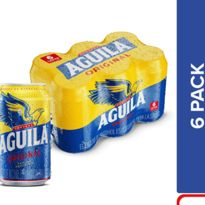 Aguila lata Sixpack