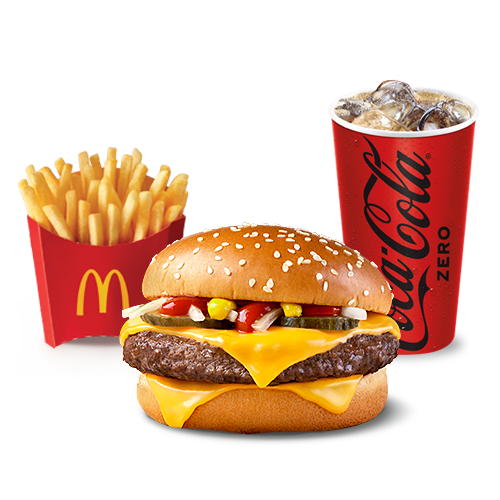 McTrio Mediano Cuarto de Libra con Queso