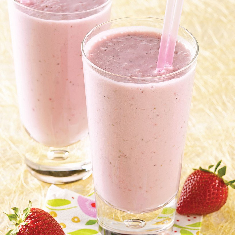 Vitamina Simples de Morango Copo 400ml