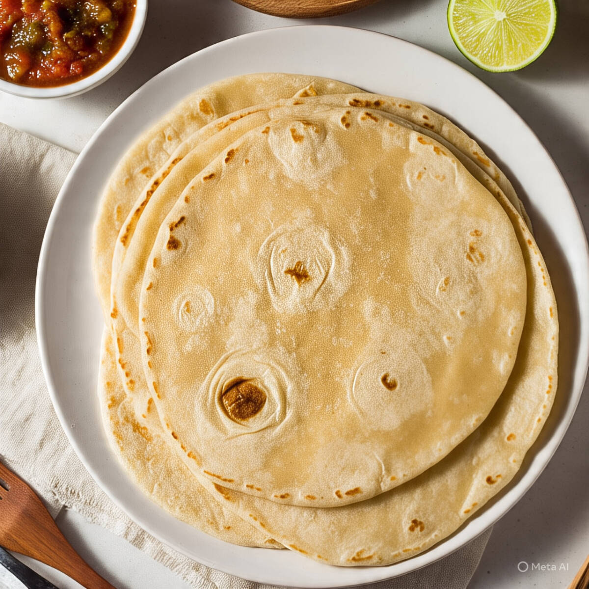 Tortilla De Harina Recien Echa 1/2 Kg