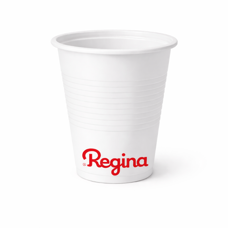 Copo Plástico Descartável 200ml Branco Regina com 50 unidades