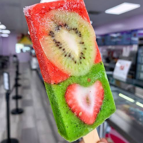Paleta de kiwi fresa