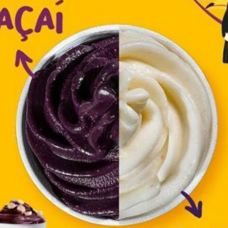 ( Açai Individual ) Metade açai e metade sorvete de sua escolha com aprox: 300ml açai com sorvete + 3 complementos a sua escolha + 2 fruta e 1 calda de sua preferencia Obs: na montagem do seu açaí, será metade açaí e metade sorvete de sua preferência