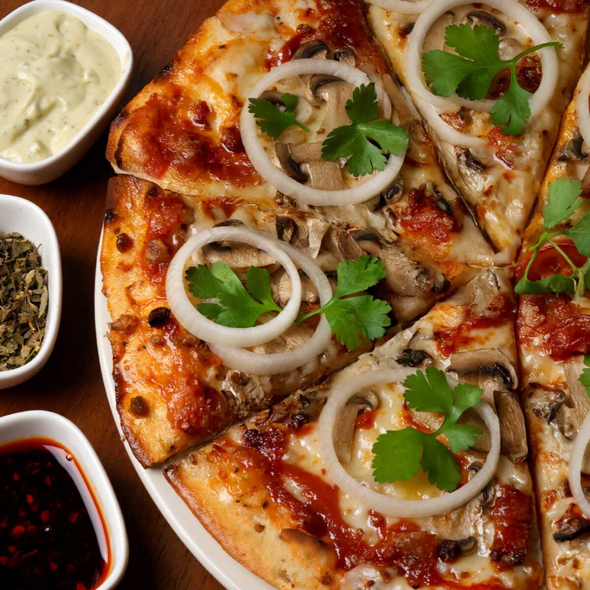 Pizza de Champiñones