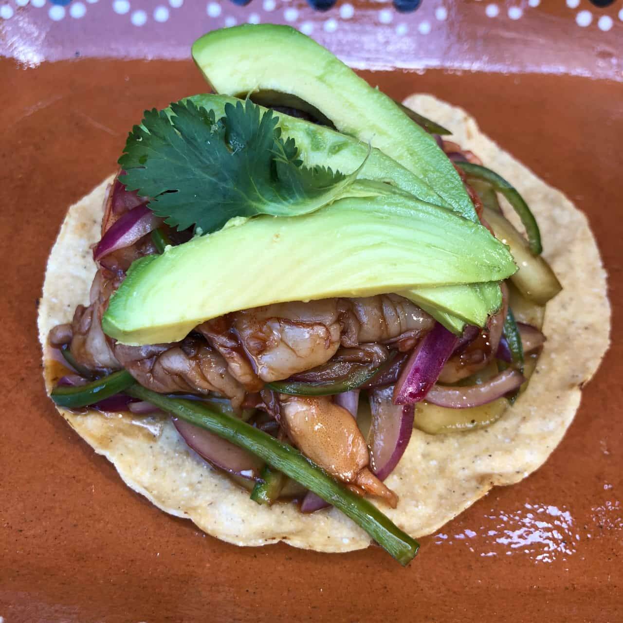 Tostada de Aguachile Negro