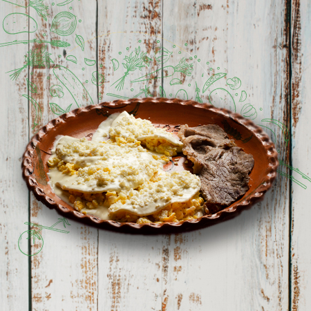 Enchiladas C/6 Piezas R/Huevo y Carne a Elegir
