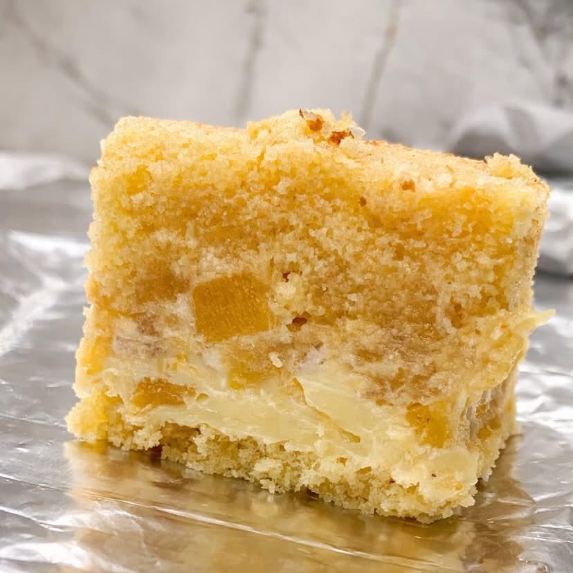 massa pão de lo, brigadeiro de ninho e compota de abacaxi